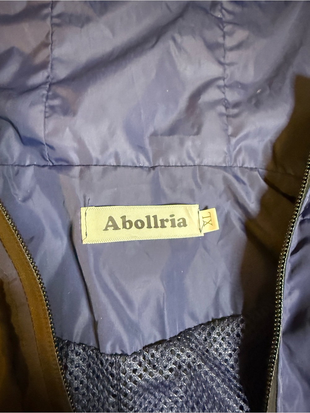 Women’s Navy Hooded Raincoat Jacket - Picture 2 of 4